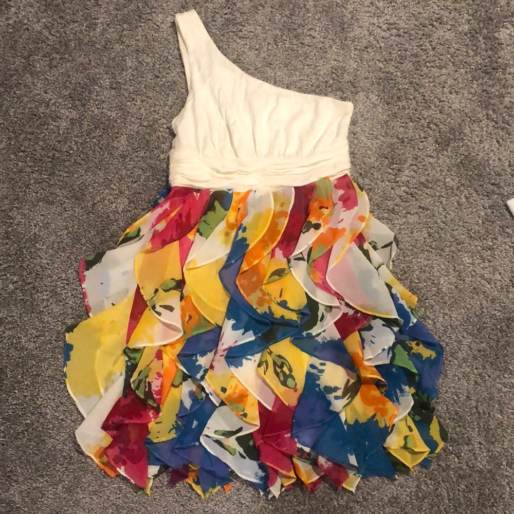 One shoulder summer dress